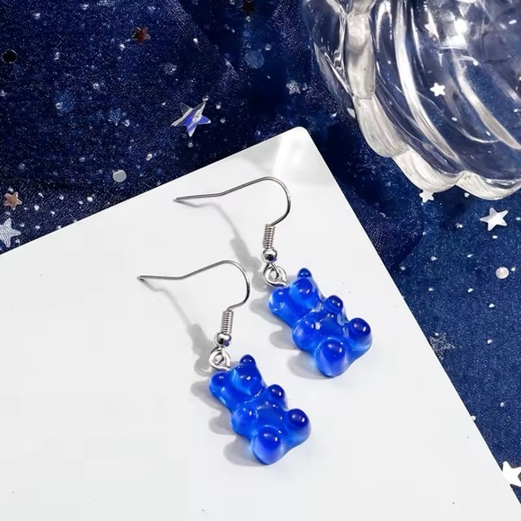 Mini Gummy Bear Earrings – Dangle Earrings - Handmade - Picture 5 of 7